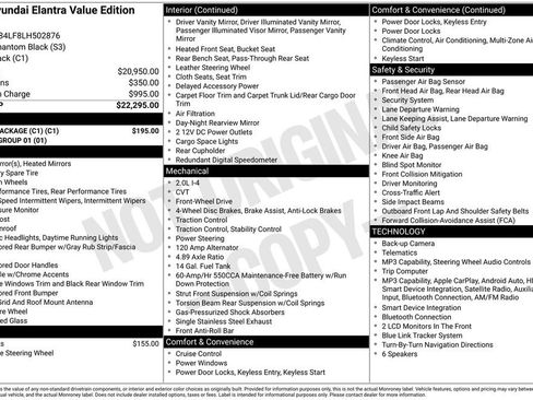 Used 2020 Hyundai Elantra Value Edition w/ Cargo Package (C1) FWD image 19