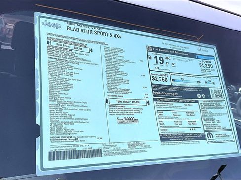 New 2025 Jeep Gladiator Sport image 12