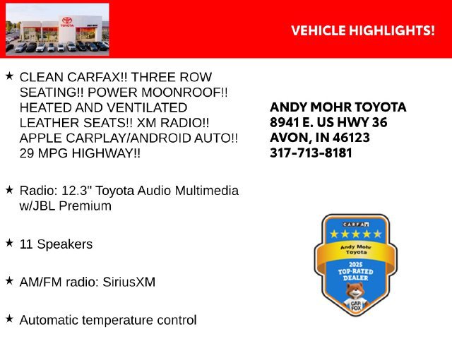 Used 2023 Toyota Highlander Limited FWD image 2