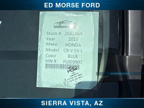 Used 2015 Honda CR-V EX-L image 2