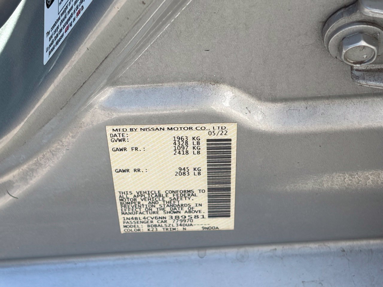 Used 2022 Nissan Altima 2.5 SR FWD image 14