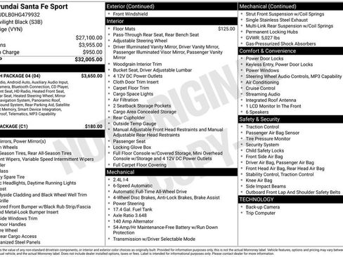 Used 2017 Hyundai Santa Fe Sport w/ 2.4L Tech Package 04 image 41