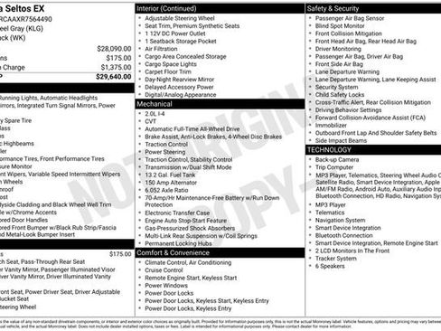 Certified 2024 Kia Seltos EX AWD/4WD image 14