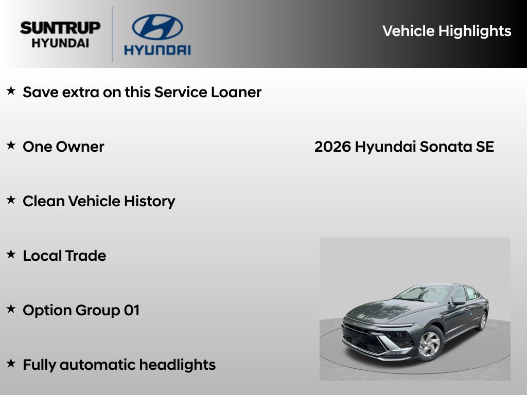 Used 2026 Hyundai Sonata SE FWD image 8
