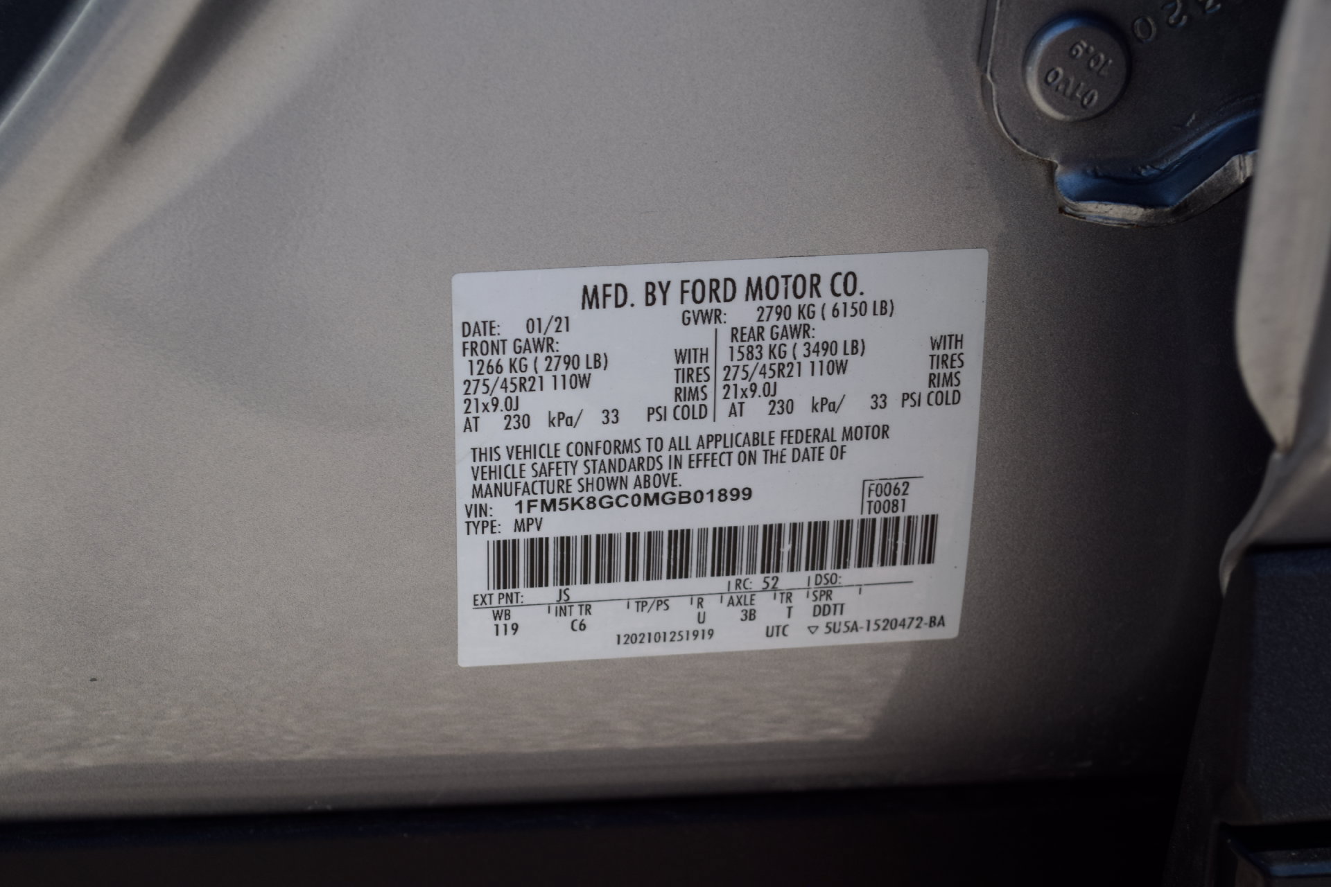 Used 2021 Ford Explorer ST w/ Equipment Group 401A AWD/4WD image 28