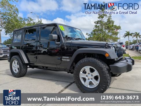 Used 2018 Jeep Wrangler Unlimited Sport S AWD/4WD image 1