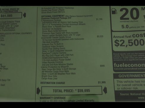 New 2026 Chrysler Pacifica Limited w/ Uconnect Theater Family Group image 31