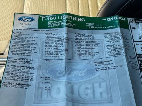 Used 2022 Ford F150 Lightning Platinum AWD/4WD image 47
