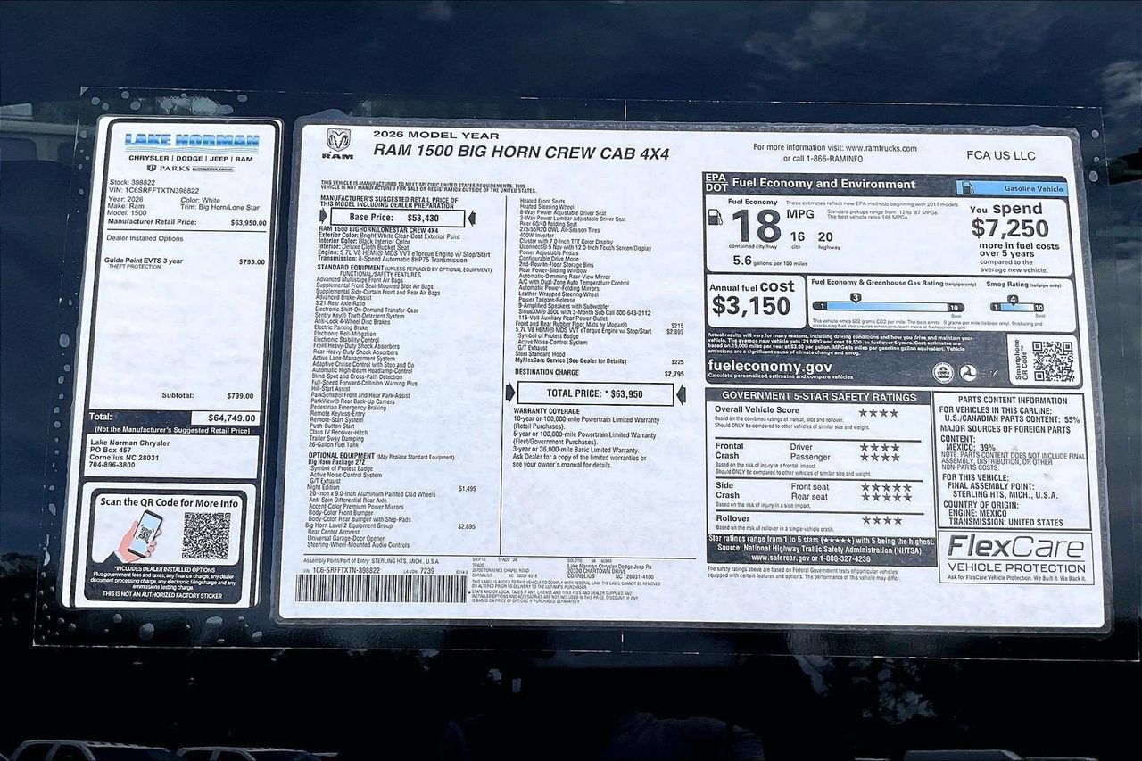 New 2026 RAM 1500 Big Horn AWD/4WD image 34