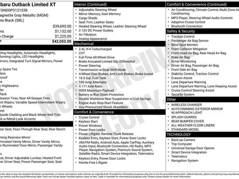 Used 2023 Subaru Outback Limited XT image 17