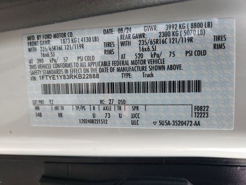 New 2024 Ford Transit 150 Low Roof image 10