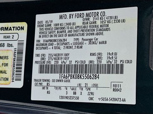 Used 2019 Ford Mustang Bullitt w/ Bullitt Electronics Package RWD image 35