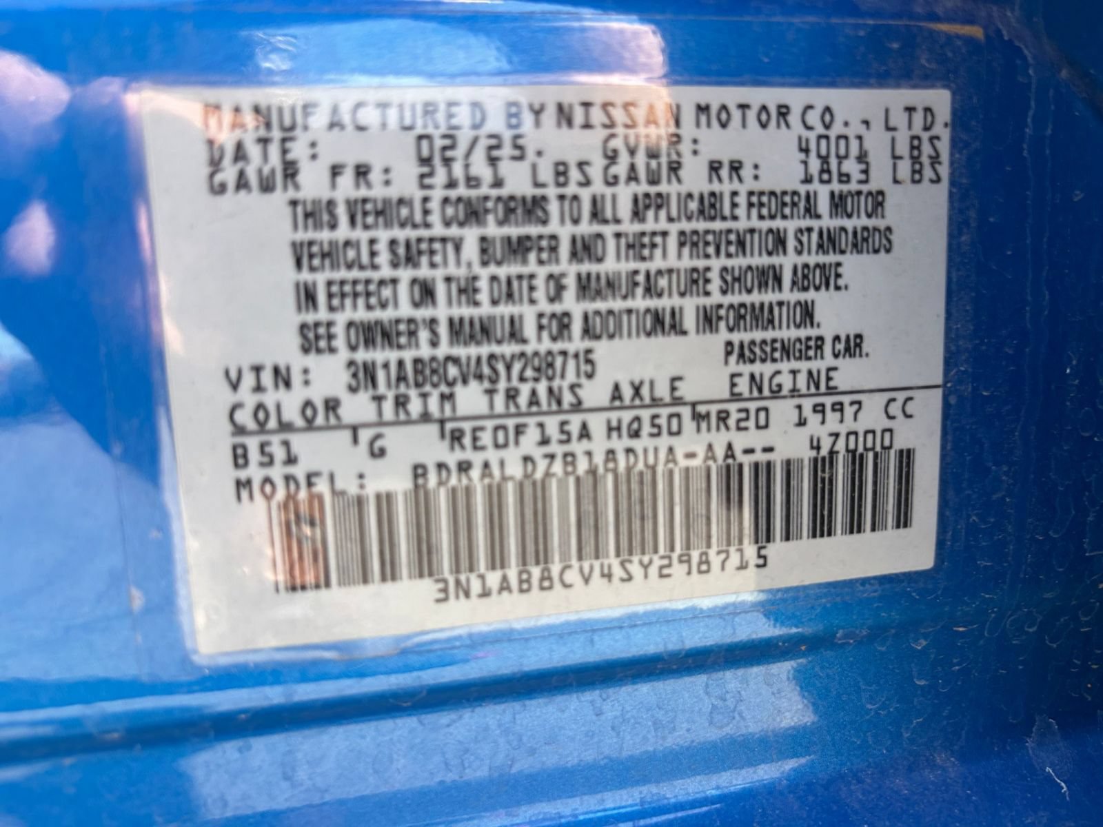 Used 2025 Nissan Sentra SV FWD image 27