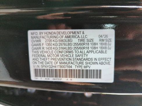 New 2026 Honda Pilot EX-L image 17