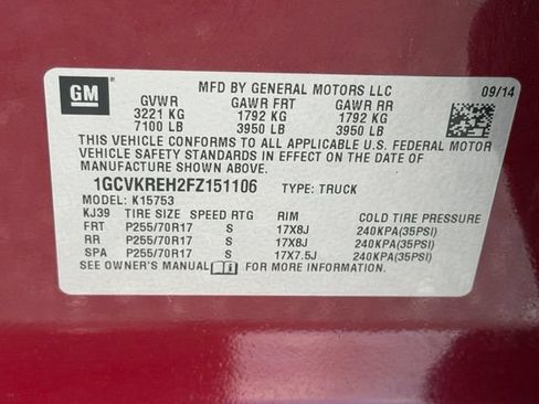 Used 2015 Chevrolet Silverado 1500 LT AWD/4WD image 21