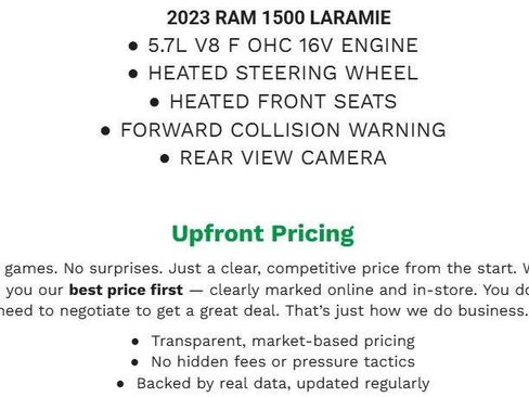 Used 2023 RAM 1500 Laramie AWD/4WD image 2