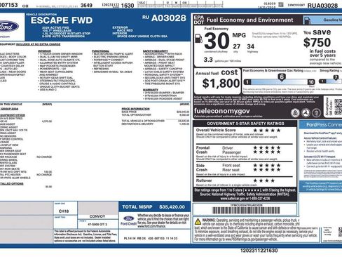 Used 2024 Ford Escape Active w/ Tech Pack #2 FWD image 8