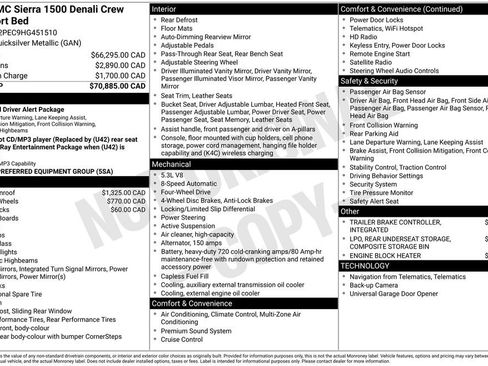 Used 2017 GMC Sierra 1500 Denali AWD/4WD image 1
