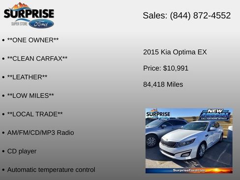 Used 2015 Kia Optima EX FWD image 6