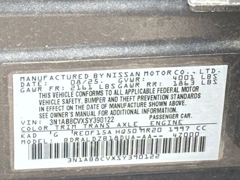 Used 2025 Nissan Sentra SV FWD image 23