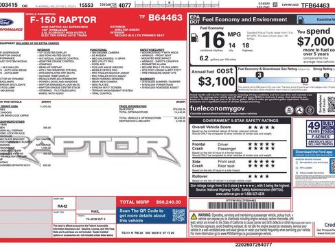New 2026 Ford F150 Raptor AWD/4WD image 9