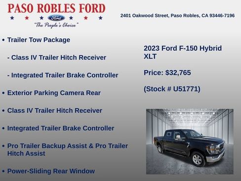 Used 2023 Ford F150 XLT w/ Equipment Group 301A Mid AWD/4WD image 5