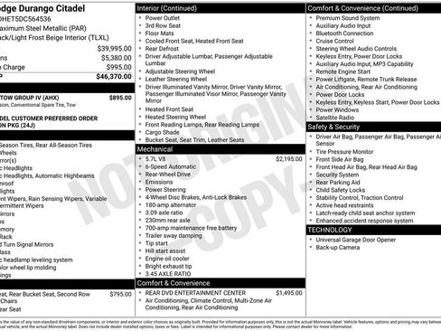 Used 2013 Dodge Durango Citadel w/ Trailer Tow Group IV RWD image 2