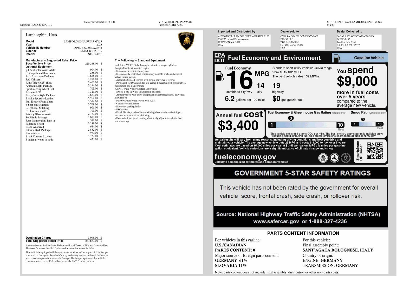 Used 2023 Lamborghini Urus S AWD/4WD image 67