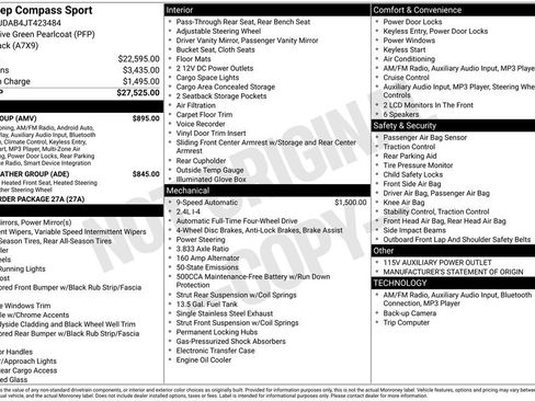 Used 2018 Jeep Compass Sport w/ Tech Group image 28