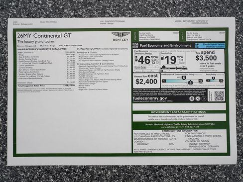 New 2026 Bentley Continental GT AWD/4WD image 50