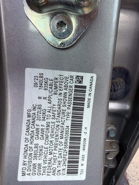 Used 2024 Honda Civic Sport image 10