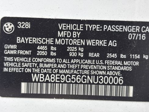 Used 2016 BMW 328i Sedan RWD image 13