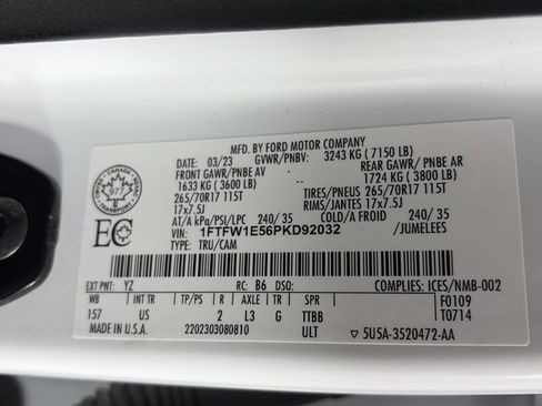 Certified 2023 Ford F150 XLT w/ Equipment Group 301A Mid image 9