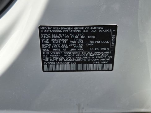 Used 2022 Volkswagen Atlas SE FWD image 30