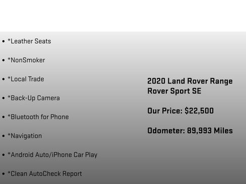 Used 2020 Land Rover Range Rover Sport SE AWD/4WD image 6