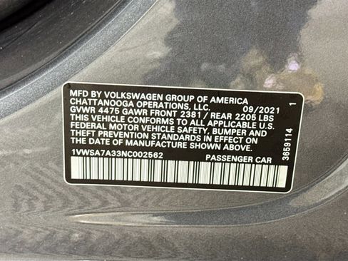 Used 2022 Volkswagen Passat 2.0T SE image 41