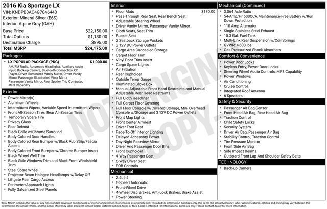 Used 2016 Kia Sportage LX w/ LX Popular Package FWD image 31