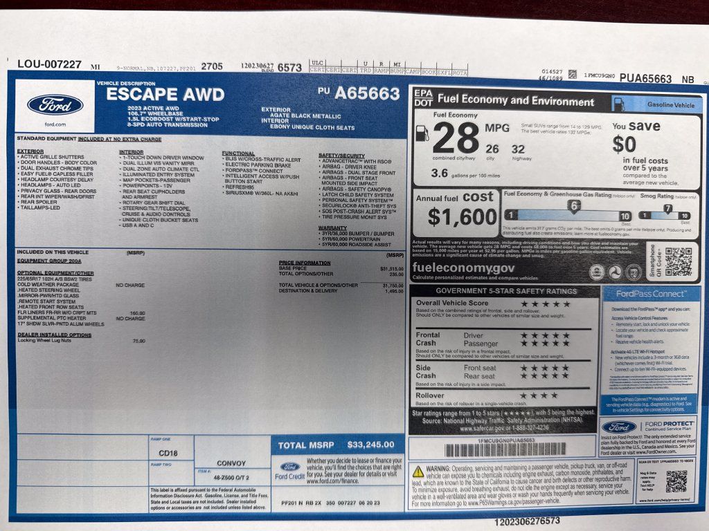 Used 2023 Ford Escape Active AWD/4WD image 26