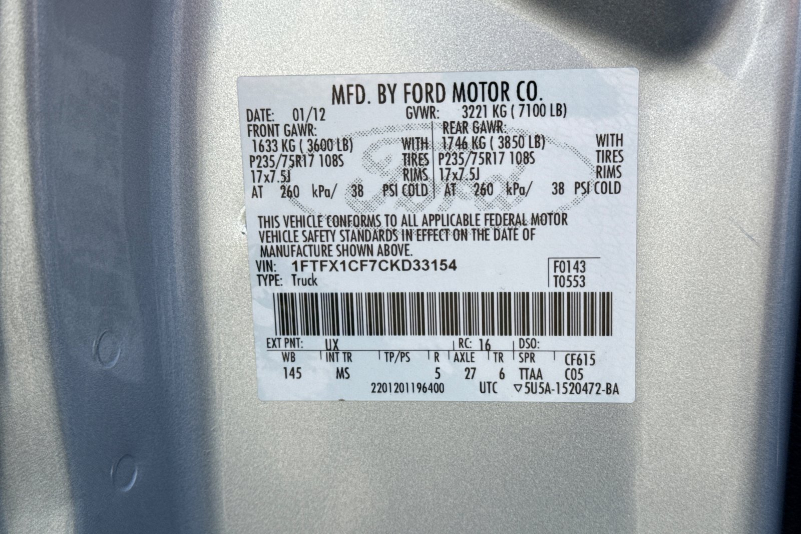 Used 2012 Ford F150 XLT w/ XLT Convenience Pkg RWD image 33