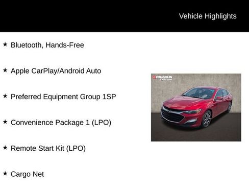 Used 2022 Chevrolet Malibu RS w/ LPO, Convenience Package 1 FWD image 2