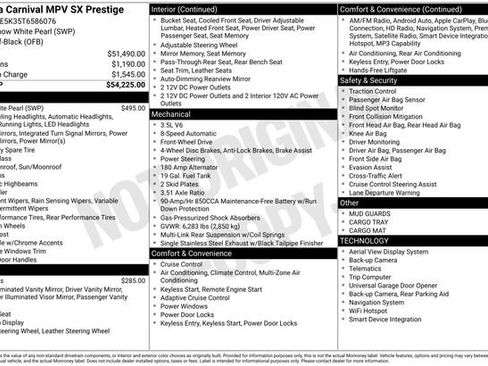 New 2026 Kia Carnival SX Prestige FWD image 3