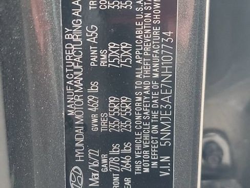 Certified 2022 Hyundai Tucson Limited FWD image 5