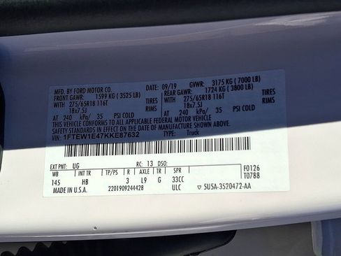 Used 2019 Ford F150 Lariat w/ Equipment Group 502A Luxury image 31