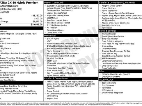 Used 2026 MAZDA CX-50 AWD 2.5 Hybrid w/ Premium Pkg image 12