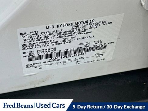 Used 2018 Ford EcoSport Titanium w/ Titanium Cold Weather Package AWD/4WD image 34