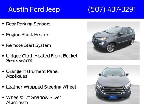Certified 2022 Ford EcoSport SE w/ SE Convenience Package image 29