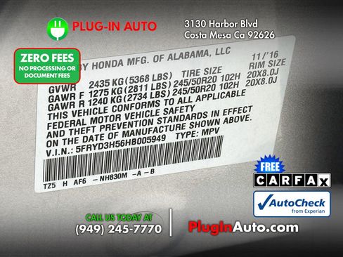 Used 2017 Acura MDX FWD w/ Technology Package image 8