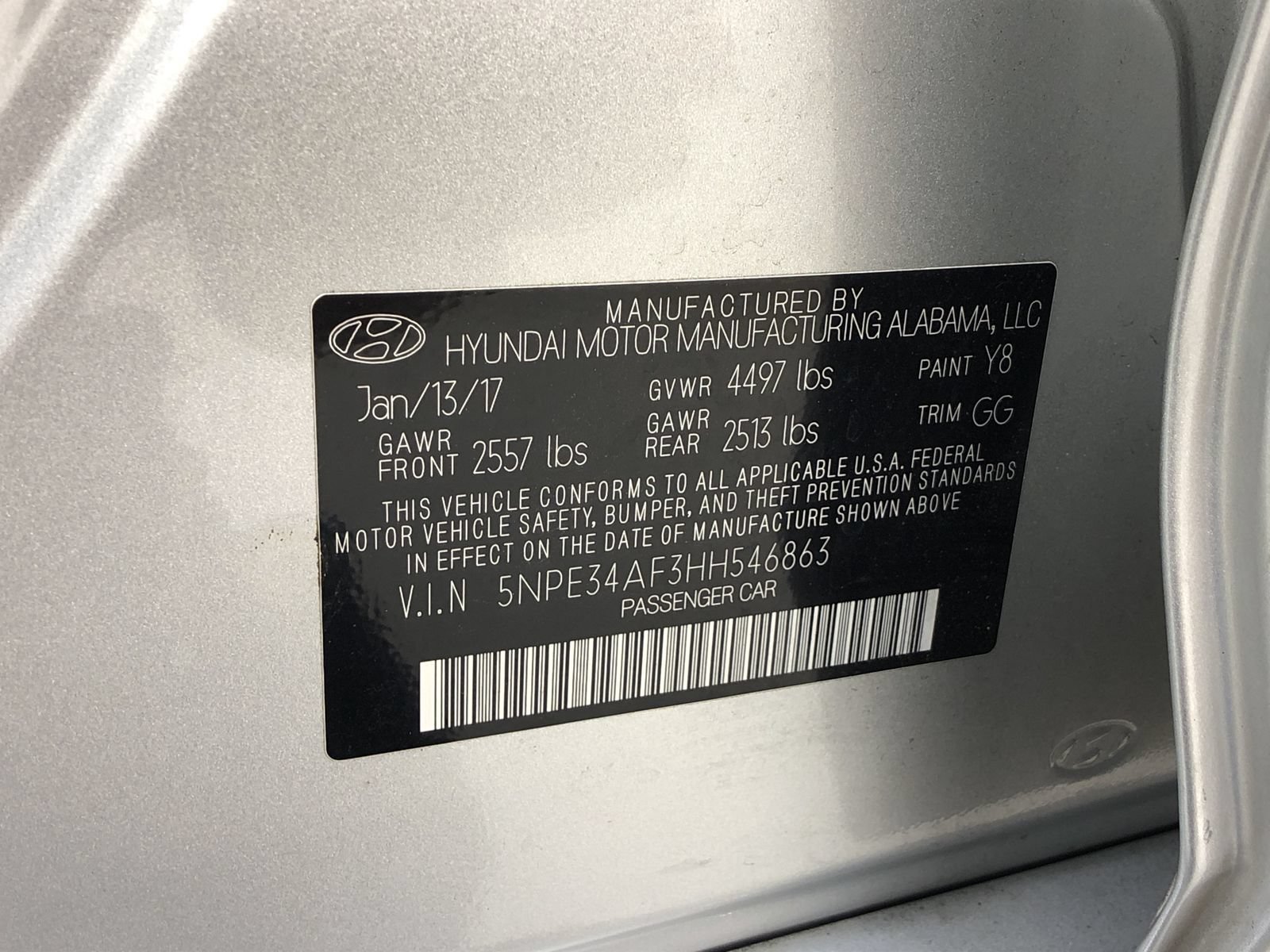 Used 2017 Hyundai Sonata Sport w/ Value Edition Package 02 FWD image 7