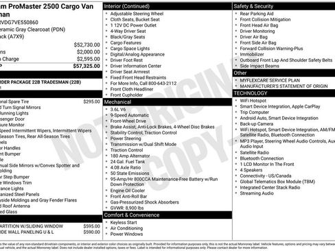 New 2027 RAM ProMaster 2500 FWD image 2