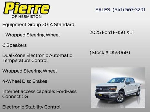 Certified 2025 Ford F150 XLT w/ Equipment Group 301A Standard AWD/4WD image 13
